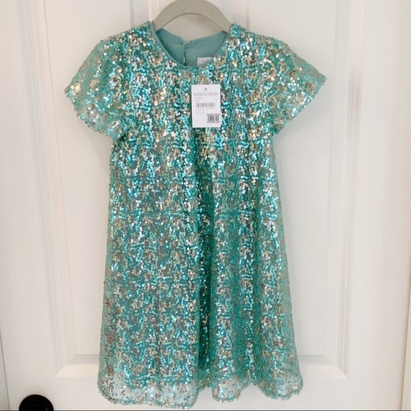 Wild & Gorgeous Other - WILD & GORGEOUS SEAFOAM SEQUIN PARTY DRESS.  SIZE 4-5.